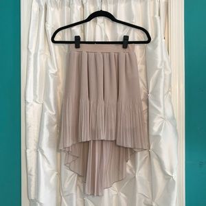 Tan High Low Skirt - Size Small